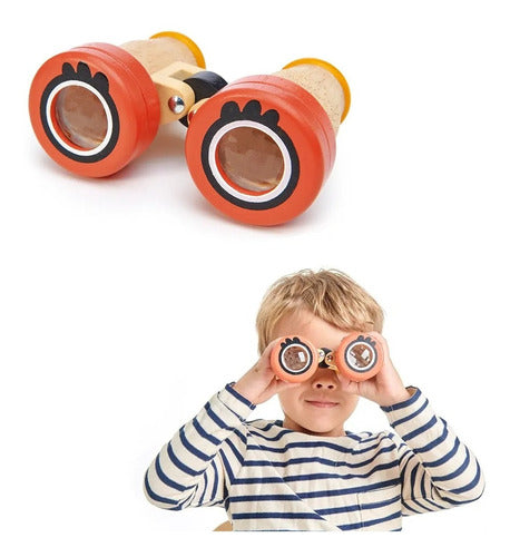 Tender Leaf Safari Binoculars Juego De Madera Binoculares Tender Leaf Niños Infantil Febo 0