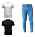 Men's Clothing Combo: Two T-Shirts and One Jean 5