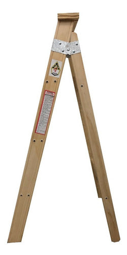 Deacero Wooden Ladder 4 Steps 2