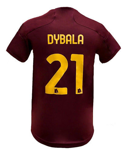 Youth AS Roma Dybala 21 Football Jersey 1