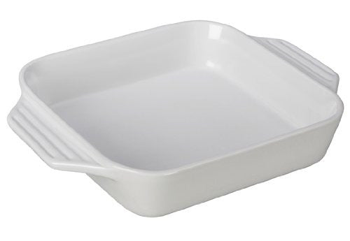 Le Creuset Stoneware Square Dish, 9.5-Inch, White 0