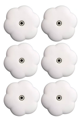 Set of 5 Flower-Shaped Balloon Stick Bases 0