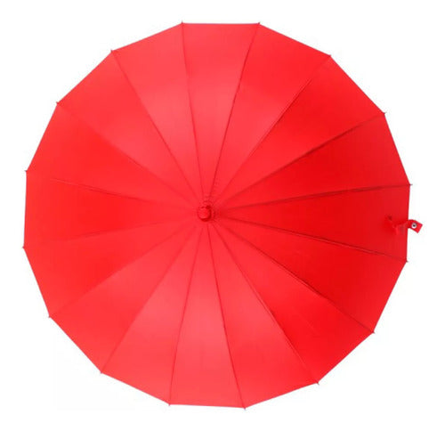 Las Oreiro Love Semi-Automatic Women's Durable Umbrella 4