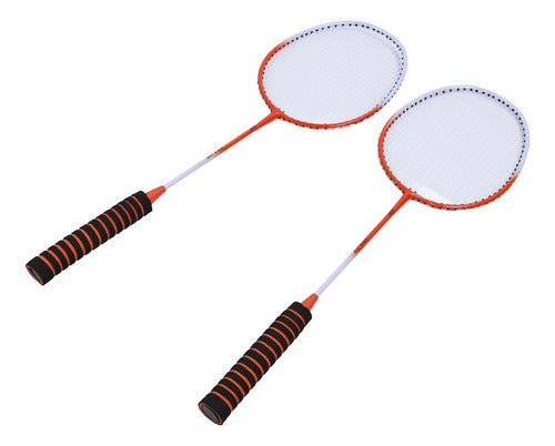 Conjunto De Badminton Vermelho Para Raquete Profissional De 3