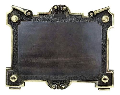 El Carnet Plástico Bronze Plaque with Engraving Included 0