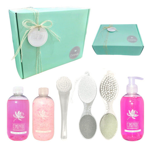 Relaxation Gift Box for Women - Rose Aroma Kit Zen Set No. 39 Happy Day - Relax Caja Regalo Mujer Box Rosas Kit Zen Set N39 Feliz Día