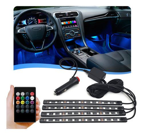 Luz Led Neon Meriva 2007 Interno 7 Cores Controle 0