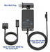 Kabcon 65W Compatible Surface Pro Charger 4