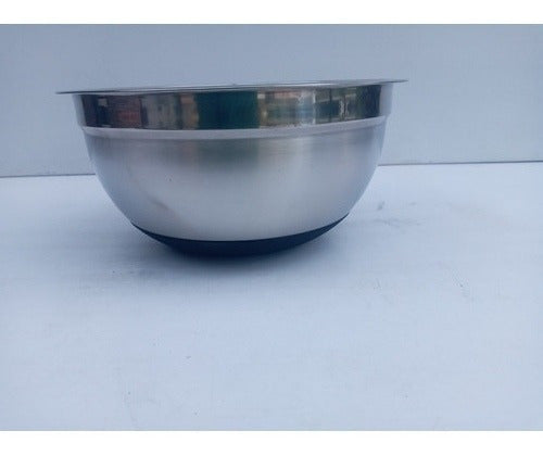 Plus Gourmet Bowl Acero Inoxidable Con Base De Silicona 24cm 7