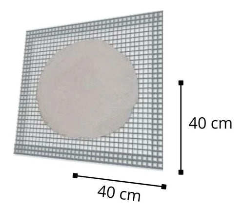 Tela De Arame 40x40 Com Disco Refratário Para Laboratórios 1