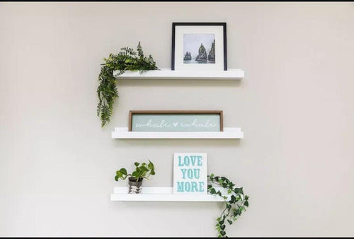 Mundopercheros Wooden Floating Picture Shelves 4