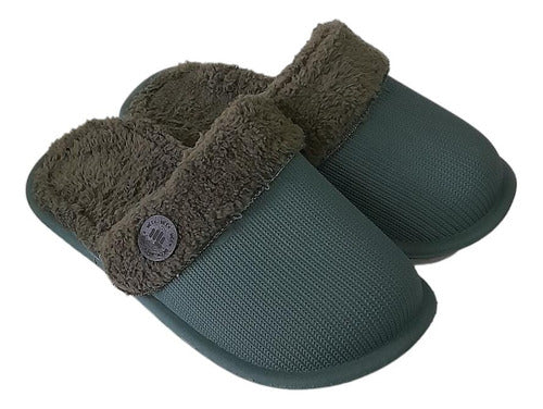 Luxurious Men's Warm Plush Slippers with Faux Fur Lining and Anti-slip Rubber Sole 5