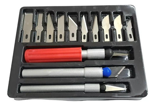 Generic Set Bisturi 16 Piezas Cutter Precisión Cuchilla Repuesto 0