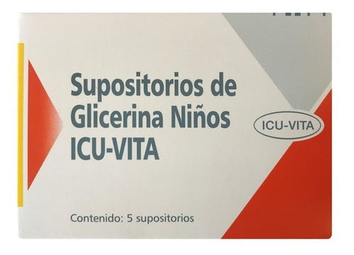 Supositorios De Glicerina Niños X 5 - Icu Vita® 0