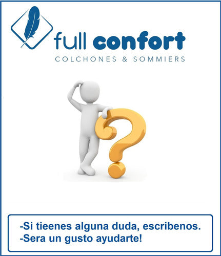 Full Confort Colchon 2 Plazas Ortopedico Extra Firme Con Pillow Top 4