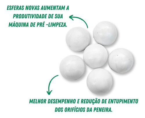 100 Unidades De Esferas De Borracha 32mm P/ Silos-peneiras 1