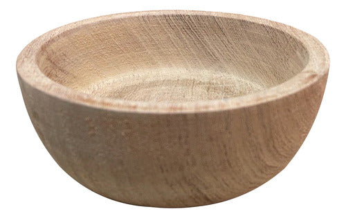 Cazuelas De Madera Rústica 12 Cm. X 5 Unidades 1