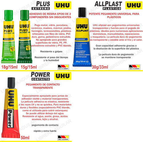 3 UHU Stic 40g Adhesive Glue Stick 7