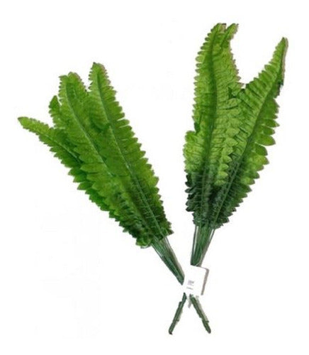 Out Artificial Fern Leaf Stem Pack of 10 Units 30cm Palm 0