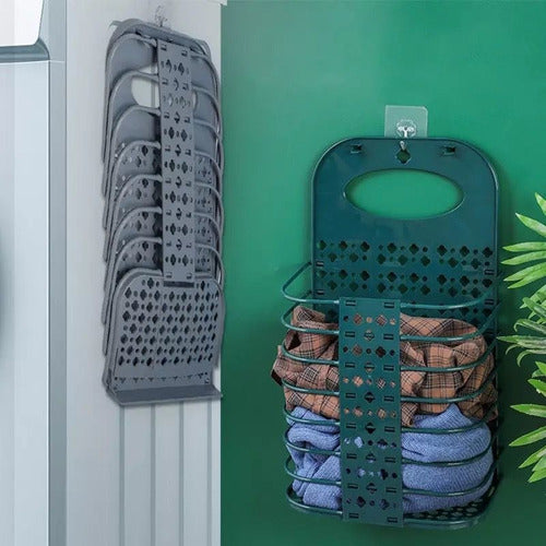 Hanging Self-Adhesive Foldable Multi-Purpose Laundry Basket 3