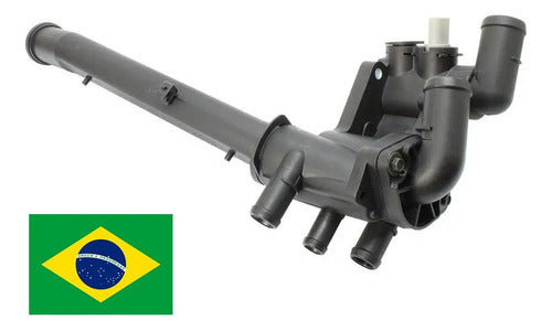 AJE BRASIL Thermostat Body for VW Gol Trend, Suran, Voyage, Fox Complete! 2