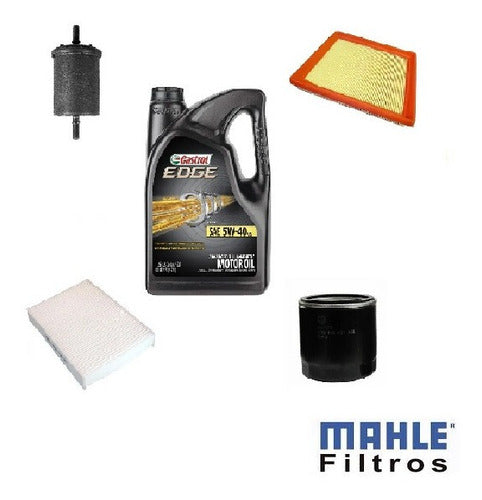 Kit Filtros Y Aceite Castrol 5w40 Vw Saviero Cross 16v 0