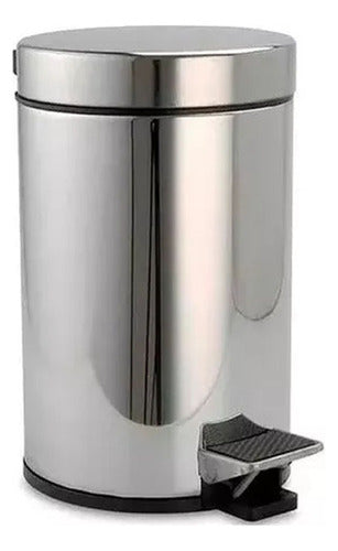 Bronzen Stainless Steel Trash Can with Pedal 12 Liters 0