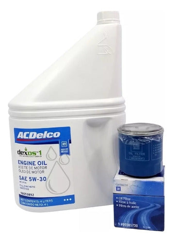 ACDelco Oil Filter Chevrolet Spark 1.2 + Synthetic Oil 0