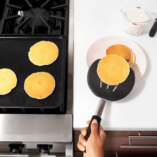 OXO Flexible Silicone Spatula Stainless Steel Pancake Turner 5