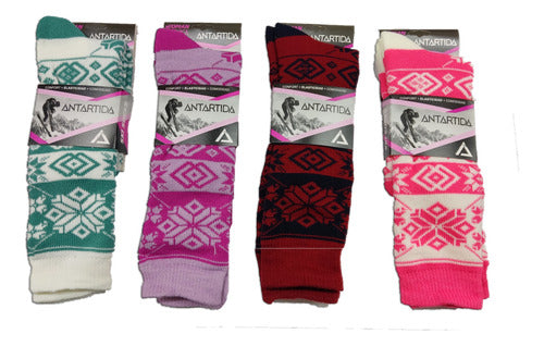 Antartida Thermal Socks Set for Women x 2 Printed Units 1