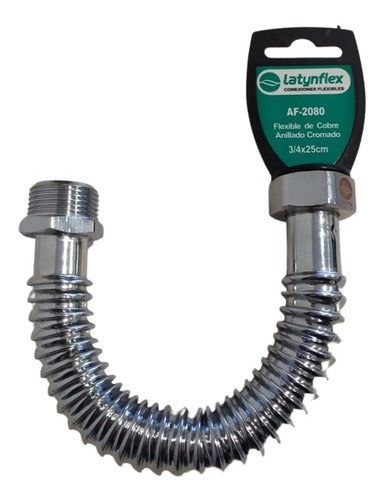 Latynflex Flexible De Cobre Anillado Cromado Af 2080 1/2x40 0