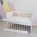 Convertible 5 in 1 Infant Crib Co-sleeper Desk with Removable Rail 10