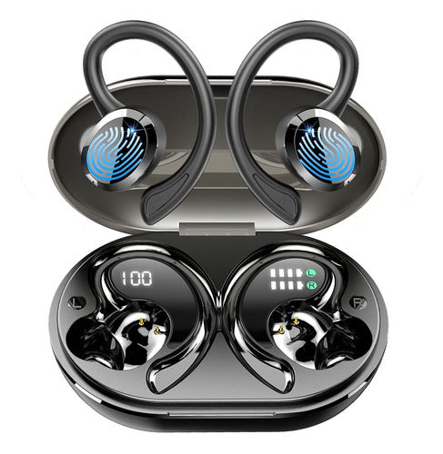 Auriculares Inalmbricos, Auriculares Bluetooth 5.3 Con Ganch 0