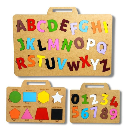 Brinquedo Educativo Pedagógico Letras Formas E Números Nybc 4