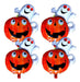 Halloween Balloon Pack Set 70cm X 4 Units 0