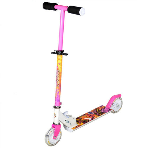 Bipokids Foldable Scooter with Lights and Brake - Adjustable Height for Kids 5