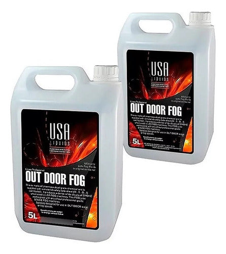 Pack of 2 USA Liquids Outdoor Fog 5L Smoke Fluid for Fog Machines 0