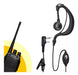 Kit 10 Fones De Rádio Microfone Compatível Baofeng 777s Uv5r 6