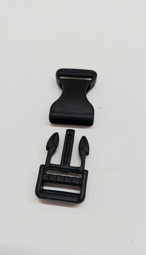 10-Pack Plastic Black Tip Top Buckle Clasp 40 mm Passage 0