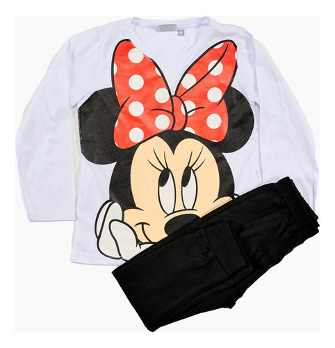 Disney Pijama Niñas Minnie Mouse Glitter Original Cf 0