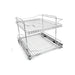 Asamit Chrome Pull-Out Basket Set for Kitchen 1