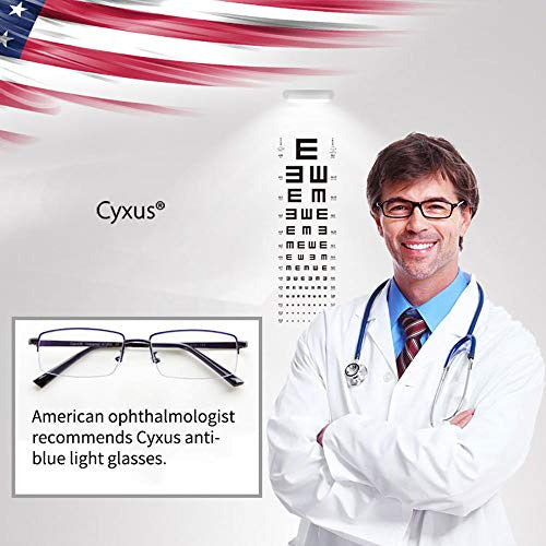 Cyxus - Gafas De Luz Azul Con Clip, Lentes Para Juegos De Or 2