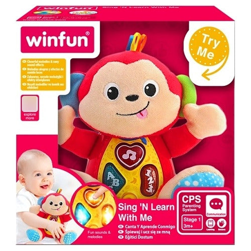 Winfun Soft Plush Toy Monkey - Luxury Electronic Plush 0