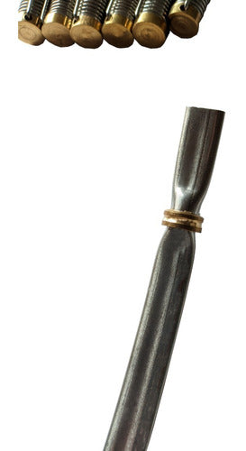 Stainless Steel Spring Personalized Laser Mate Straw - Bombilla Acero Inox. Con Resorte Personalizado Laser