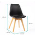 Eames Black Padded Dining Chair in Box 1