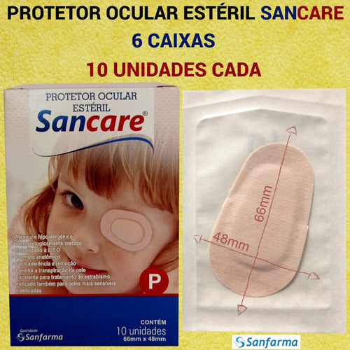 Tampão Protetor Ocular 6 Caixas Com 10 Un. Cada Modelo P 3