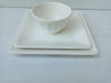 Plus Gourmet Square White Dinnerware Set X12 Pieces for 4 People 1