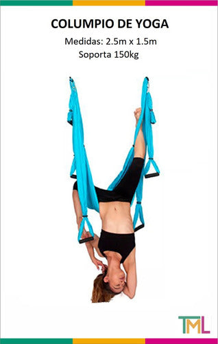 Tourmalhyn Aerial Yoga Swing Kit Anti-Tear Pilates 2