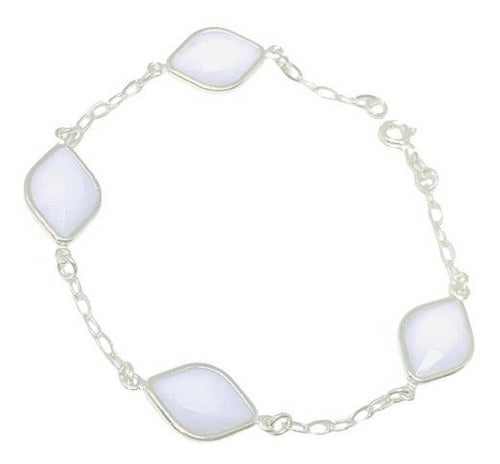 Mashoka Joyas BS AS Pulsera Con Piedra De Plata 19cm - Regalo Mujer Ps 117 1