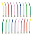 10 Metal Spring Colorful Straws with Choice 5